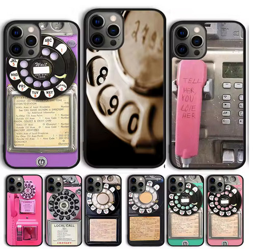 Retro vintage payphone phone - vintage,