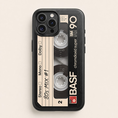 Retro cassetta tape custodia - retro,